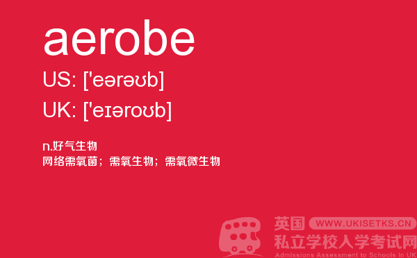 【aerobe】 - UKiset备考词汇