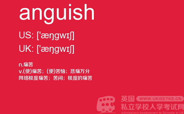 【anguish】 - UKiset备考词汇