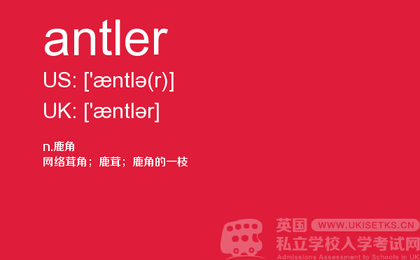 【antler】 - UKiset备考词汇