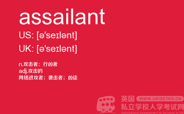 【assailant】 - UKiset备考词汇