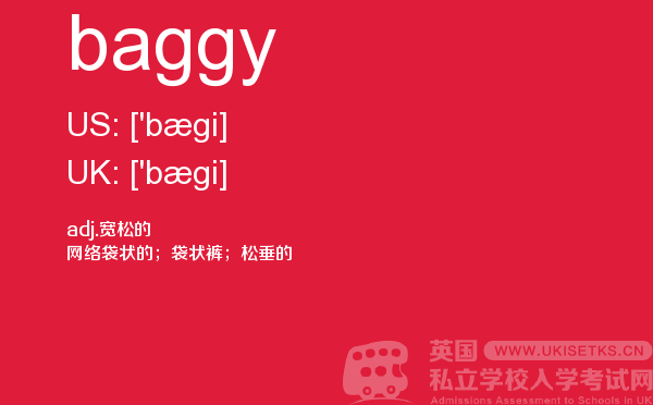 【baggy】 - UKiset备考词汇