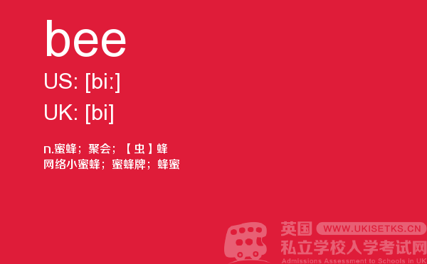 【bee】 - UKiset备考词汇