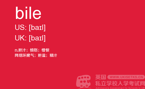 【bile】 - UKiset备考词汇