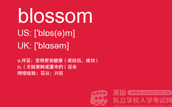 【blossom】 - UKiset备考词汇