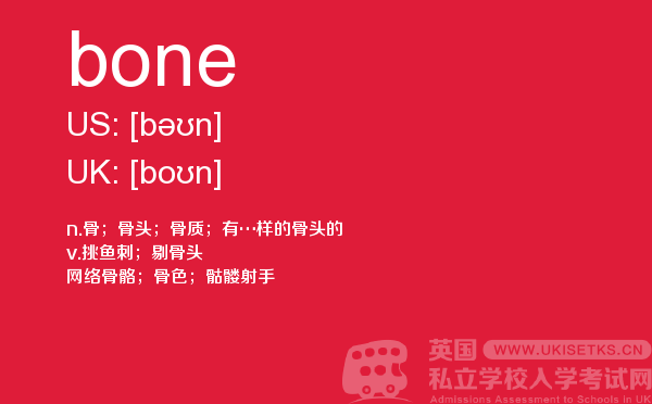 【bone】 - UKiset备考词汇