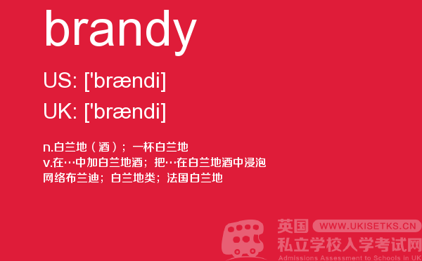 【brandy】 - UKiset备考词汇