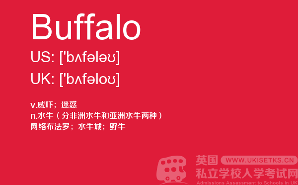 【Buffalo】 - UKiset备考词汇