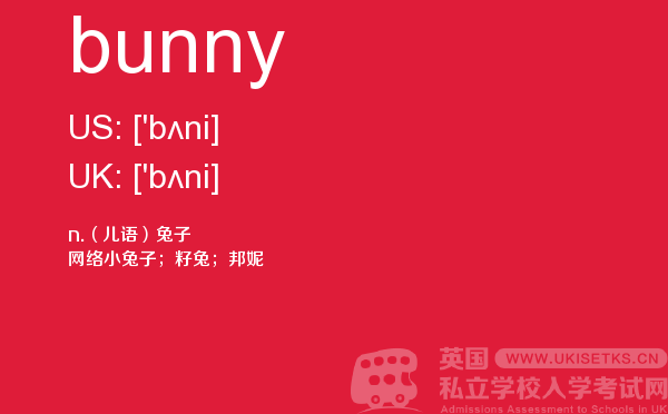 【bunny】 - UKiset备考词汇