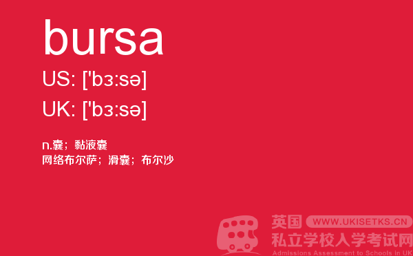 【bursa】 - UKiset备考词汇
