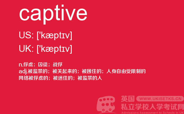 【captive】 - UKiset备考词汇