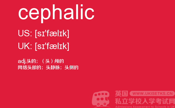 【cephalic】 - UKiset备考词汇