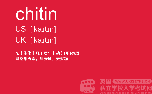 【chitin】 - UKiset备考词汇