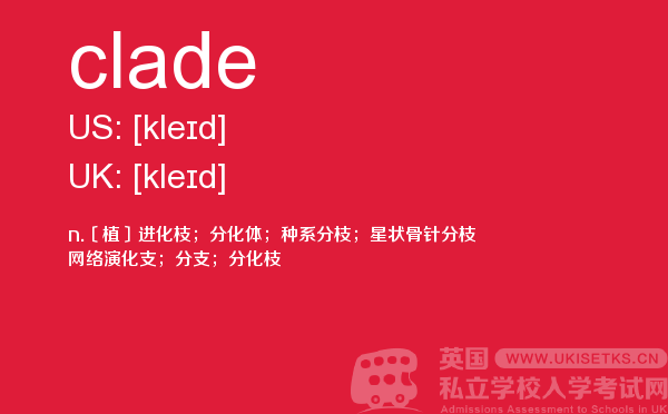 【clade】 - UKiset备考词汇
