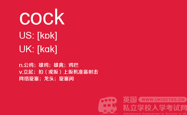 【cock】 - UKiset备考词汇